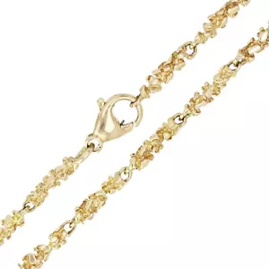 Collar eslabón pepita de oro amarillo de 10 K 20" 4 mm 22,3 gramos - Imagen 1 de 4