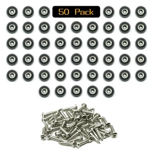 Cutting Board Feet,Screw-on Rubber Feet,Small Round non-slip Bumper Feet 50 Pcs - Picture 1 of 7