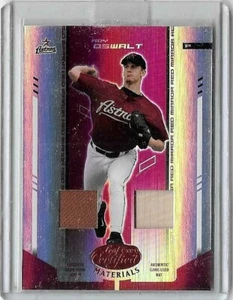 ROY OSWALT 2004 LEAF CERTIFIED MIRROR RED DUAL GAME USED BAT & JERSEY#/250 - Picture 1 of 1
