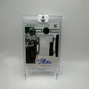 2022 Panini National Treasures Breece Hall RPA /20 Inscription on card Auto NFL - Bild 1 von 4