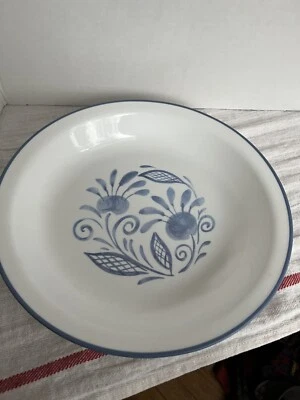 Placa de torta CORELLE Oceanview panela de torta 10 1/4" branco/azul - Imagem 1 de 4