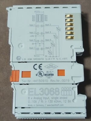 1PC Beckhoff EL3068 PLC Module EL3068 New In Box Expedited Shipping - Image 1 of 3