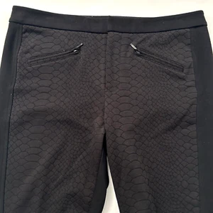 Pantalones Legging Mujer NYDJ Talla 10 Negro Diseño Piel Serpiente Elástico - Imagen 1 de 8