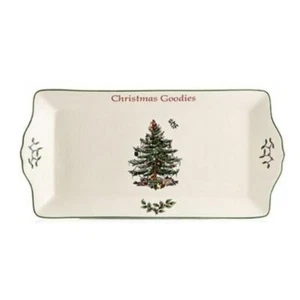 Spode Christmas Tree Large 15" Christmas Goodies Cookie Tray #C161 - Picture 1 of 5