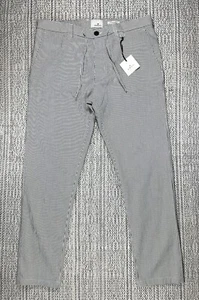 A.B.C.L. Garments Coulisse Trouser, W34 L31, Cordlane Stripe, Black, Japan Italy - Picture 1 of 8