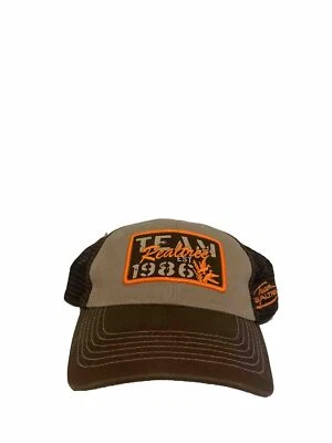 Team Realtree 1986 Brown SnapBack Trucker Hat Embroidered - Image 1 of 4