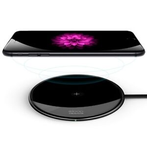 Wireless Charger 10W Charging Pad Compatible with iPhone Samsung Ultra slim 6 mm
