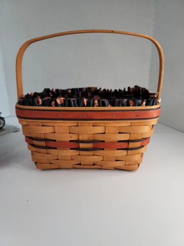 Vintage Longaberger Boo Basket Pumpkin Halloween Jack-o-lantern 1994 With Liners Cover