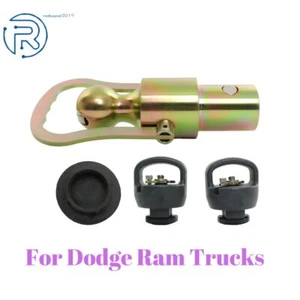 Fit For Dodge Ram Trucks Gooseneck Ball+Safety Chain Set 30000 lb 2-5/16" Steel - Picture 1 of 11