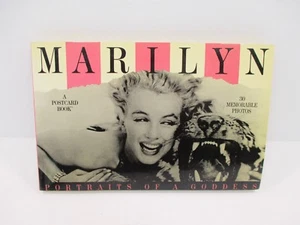 PORTRAITS OF A GODDESS: MARILYN MONROE, 30 POSTCARD BOOK 1990 1ST PRINTING - Imagen 1 de 9