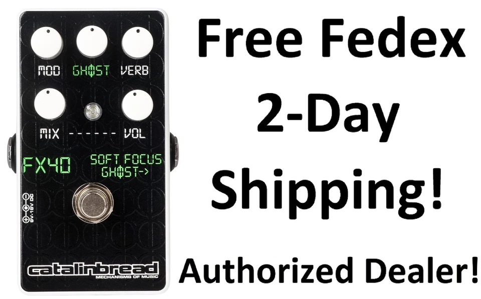 New Catalinbread Soft Focus Ghost Reverb Guitar Effects Pedal - Image 1 of 4