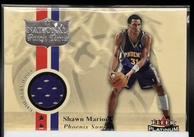 2001 - 02 Fleer Platnuim 国家布贴时间 - NNO Shawn Marion - 近乎完好 — 第 1/2 张图片