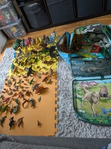 Massive Dinosaur Bundle And Elc Mat That Comes As A Box, some Jurassic park - Picture 1 of 4