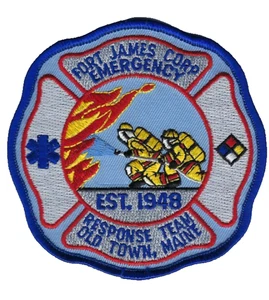Fort James Corp. Equipo de Respuesta a Emergencias ~ Old Town, ME Departamento de Bomberos de Maine parche - Imagen 1 de 1