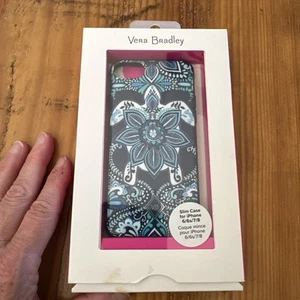 Vera Bradley Slim iPhone 8/7/6 Plus 6S Plus Cell Phone Case Blue Paisley - Picture 1 of 1