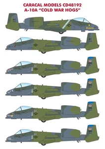 Caracal Models 1/48 decals CD48192 - A-10A "Cold War Hogs" - Picture 1 of 4