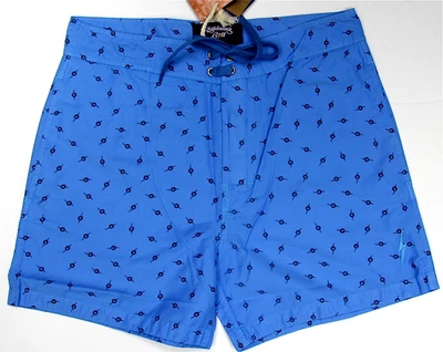 Lightning Bolt Board Shorts Azure Blue Pigment Dyeing Bolt Surfing - Изображение 1 из 4