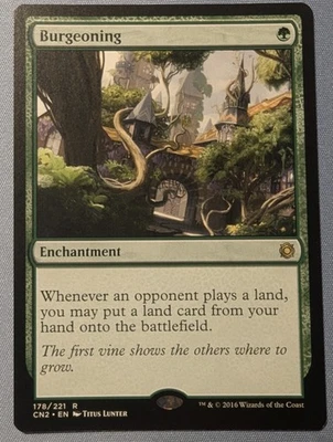 Burgeoning (178) - NM - Conspiracy Take the Crown Magic the Gathering MTG    - Image 1 of 2