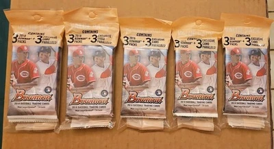 2018 Bowman Baseball Value Pack [5] PACK LOT CASE FRESH!!!!! OHTANI RC?! 🔥⚾️ - Image 1 of 3