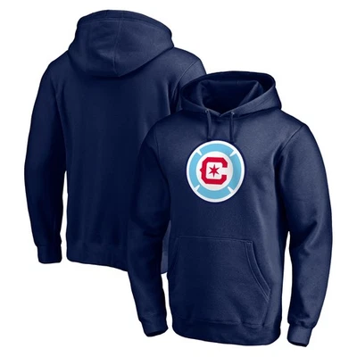 Men's Navy Chicago Fire Official Logo Pullover Hoodie - Image 1 of 3