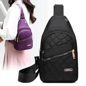 Embroidered Crossbody Bag for Hiking Travel Work Sports Commute - Picture 1 of 17