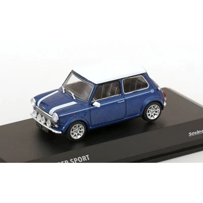 MINI COOPER S 1994 BLUE/WHITE 1:43 Solido Auto Stradali Modellino Nuovo - Immagine 1 di 3