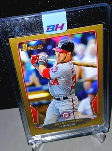 🔥BRYCE HARPER 🔥2013 Bowman GOLD PARALLEL #150 PHILLIES NATIONALS - Picture 1 of 5