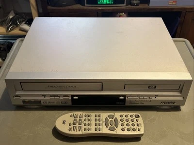 Sansui VRDVD4000A Hi-Fi DVD VCR VHS Combo Player Tested Working- with remote.  - Image 1 of 4