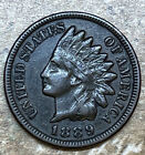 1889 Indian Head Penny Cent Exxxcellent Dark Toning!