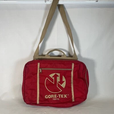 Редкая винтажная сумка-мессенджер GORE-TEX с надписью логотипом на молнии через плечо 80-е 90-е GoreTex - Изображение 1 из 4