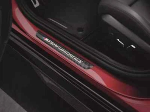 NEW BMW M PERFORMANCE CARBON DOOR SILL PROTECTOR 5' G60 X3 G45 51475A6CBC3 - Picture 1 of 4