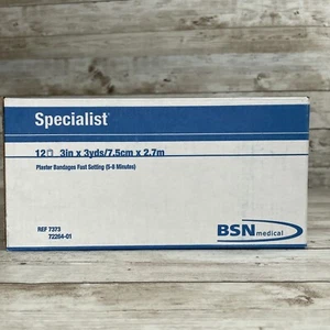 12 NEW BSN Medical 7373 Specialist 3" x 3 yds Plaster Bandages Fast Setting - Picture 1 of 6