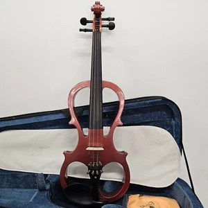 Cecilio Silent Electric Solid Wood 4/4 Violin (tested) + case & accessories - Picture 1 of 18