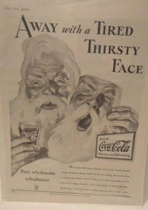 Anuncio de página completa revista Coca-Cola Boy's Life diciembre de 1933 b y w Santa Claus página 23 - Imagen 1 de 6