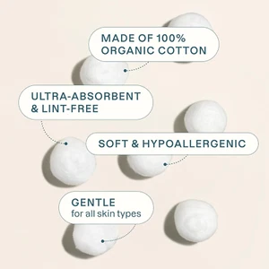 Organic Super Jumbo Cotton Balls (200 Count) - Hypoallergenic, Absorbent, Lar... - Picture 1 of 12