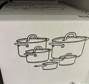 IKEA IKEA 365+ 9-piece Cookware Set Stainless Steel  204.843.32 - Picture 1 of 6