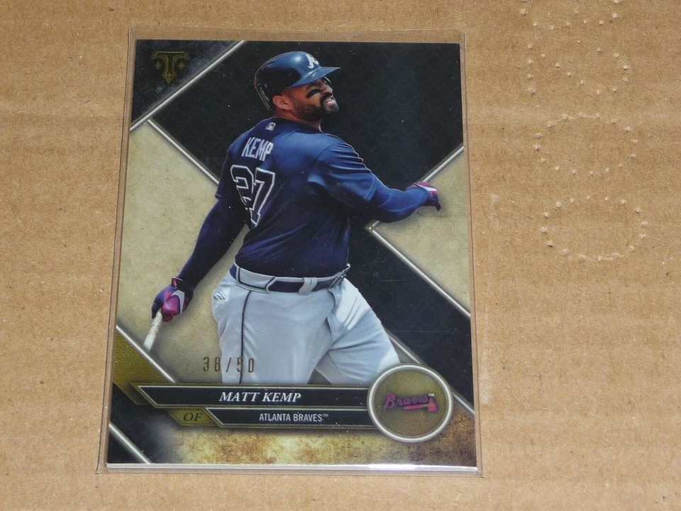 2017 Topps Triple Threads MATT KEMP BLACK ONYX BRAVES /50 T812 - Image 1 of 1