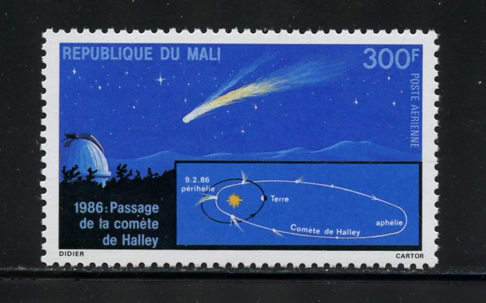 Cometa espacial Halley O512 Malí 1986 1v.  MNH Foto 1 de 1