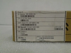 CISCO CP-8851-K9 IP PHONE . FREE SHIPPING - 30 DAY WARRANTY - Picture 1 of 4
