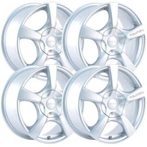 (Set-4) Touren TR9 16x7 5x100/5x114.3 42mm Silver Wheels Rims 16 Inch - Picture 1 of 3