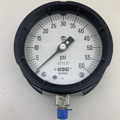 NEW Ametek US Gauge 155024X 1981L Process Gauge, 0-60 PSI, 4.5" Dial - Image 1 of 4