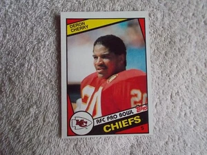 Topps Chewing Gum 1984: NFL "DERON CHERRY" #89 Chiefs Trading Card n19 - Bild 1 von 2