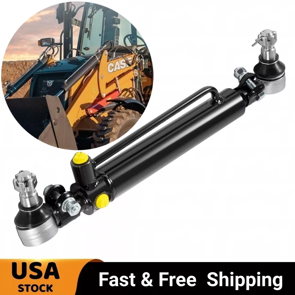 Cilindro de direção hidráulica D128454 compatível com estojo 480C 480D 580C 580D 480F 580SE 584E - Imagem 1 de 4