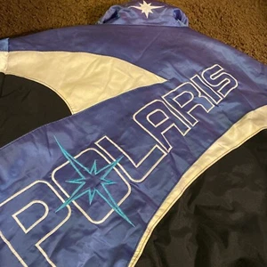 Chaqueta De Colección Polaris Moto de Nieve Azul Púrpura Iridiscente Thermoloft Hombres XL Turquesa - Imagen 1 de 15