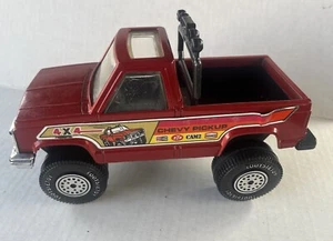 Tootsie Toy Red Chevy 4X4 Pickup Truck S-10 Pressed Steel 1/24 Scale Vintage - Picture 1 of 14
