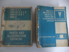 1982-1988 PONTIAC B,G,T,X PARTS & ILLUSTRATION CATALOG 22W 2 VOLUMES ALL PART #S