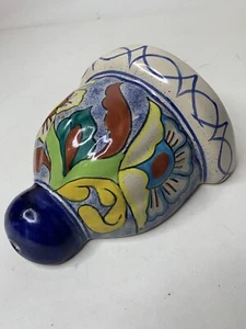 Mexican Pottery Wall Hanging Ceramic Sconce Planter - Picture 1 of 12