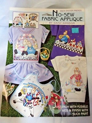  Vintage Daisy Kingdom No-Sew Fabric Applique 6923 Easter Friends - Image 1 of 4