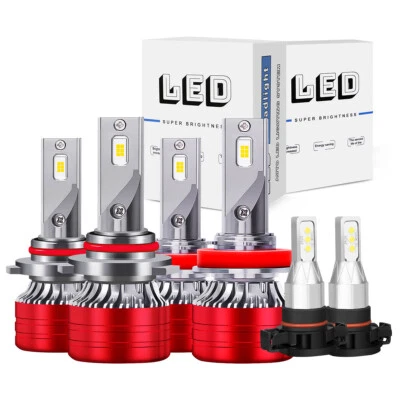 Faros antiniebla LED altos bajos para GMC Sierra 1500 2500 HD 2007-2013 Foto 1 de 4