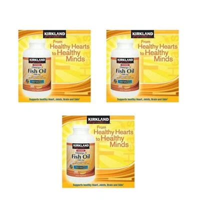 Aceite de pescado Kirkland Signature 1000 mg., 400 cápsulas blandas (paquete de 3) Foto 1 de 3